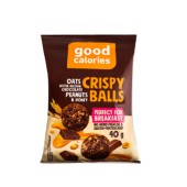 Characteristics Balls crispy oats bitter Belgian chocolate peanuts and honey Good calories m/u 40g.