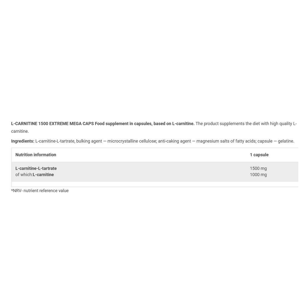 Olimp L-Carnitine 1500 Extreme Mega Caps