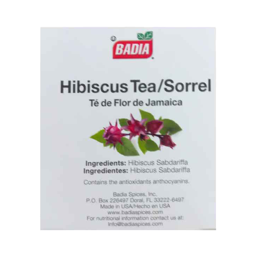 Badia Hibiscus Tea Bags – 25 Bags متجر محلات الطبيب للاغذية الصحية