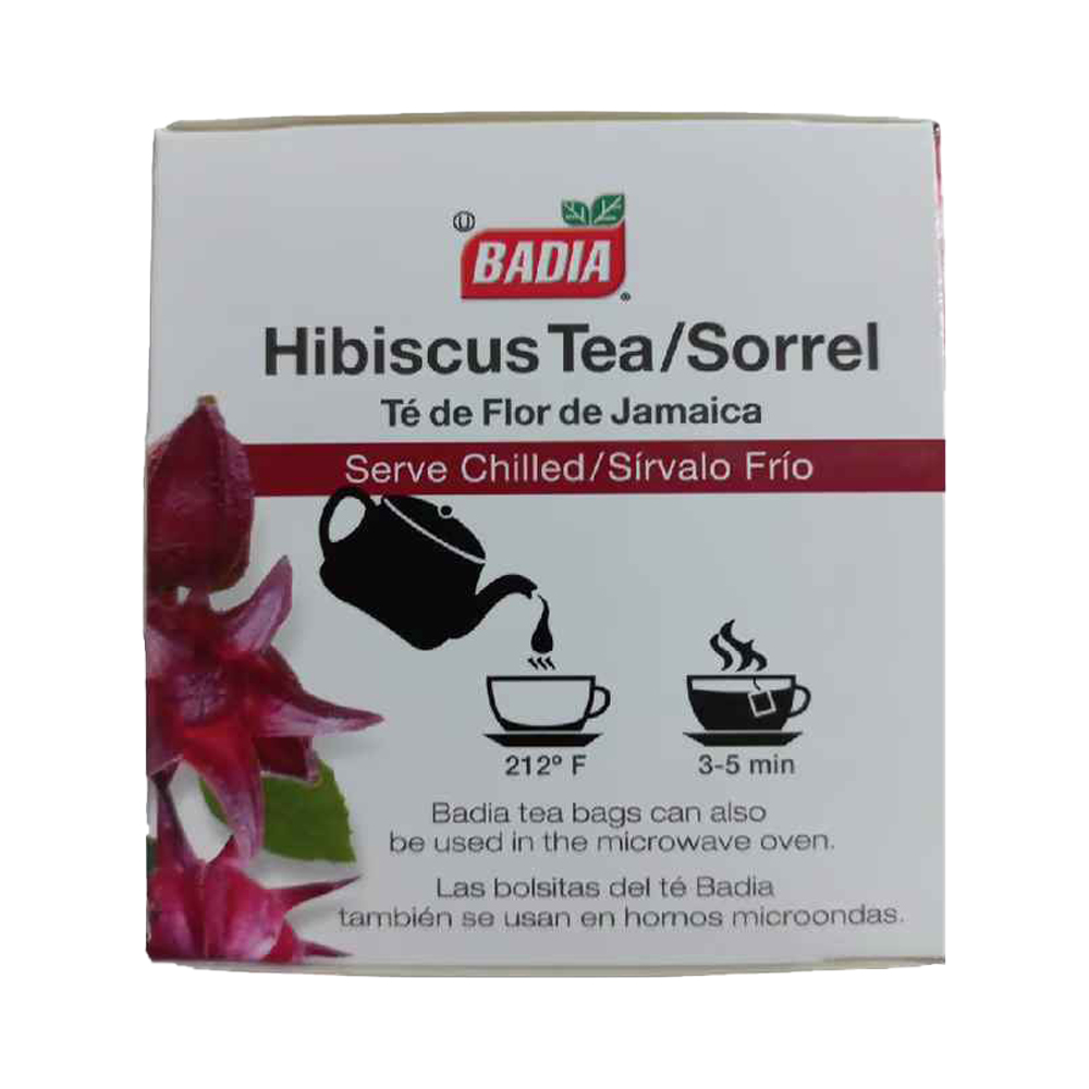 Badia Hibiscus Tea Bags – 25 Bags متجر محلات الطبيب للاغذية الصحية