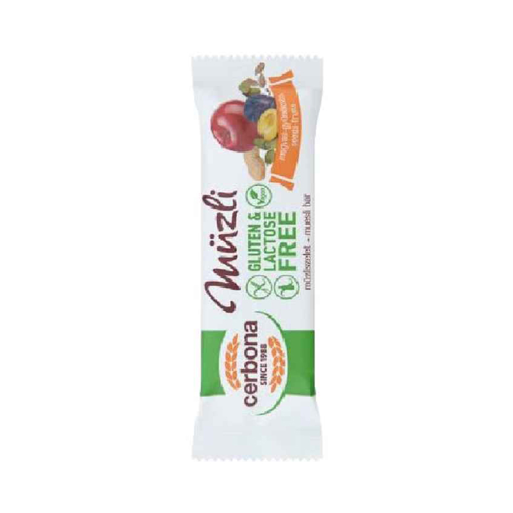 Cerbona Muesli bar seeds and fruits 35g