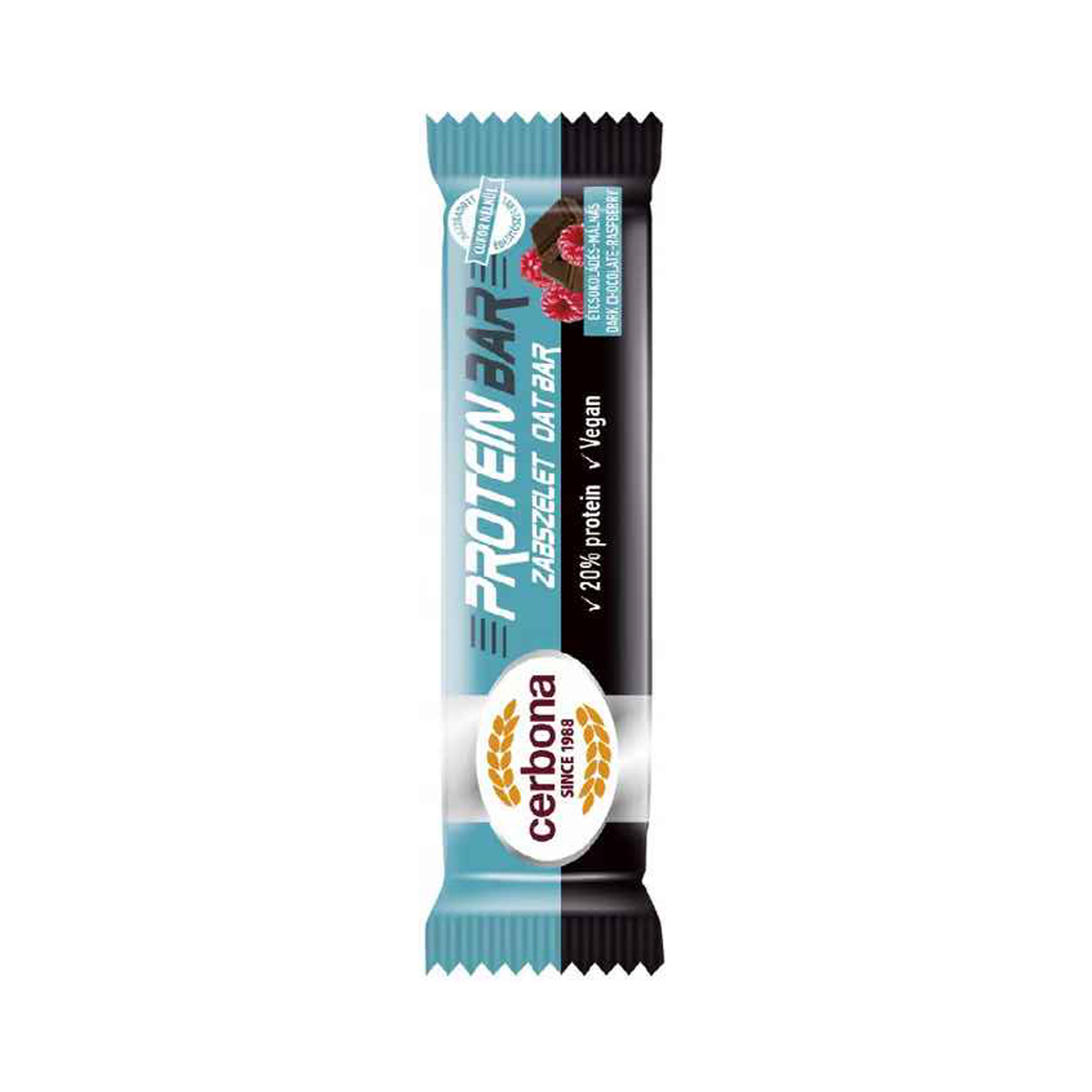 DARK CHOCOLATE-RASPBERRY OAT BAR WITH PROTEIN 40 g